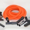 Garage Kit-Titan T3 - 30' Orange Hose - W/Deluxe Tools For: fit all, central vac