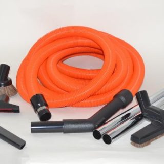 Garage Kit-Titan T3 - 30' Orange Hose - W/Deluxe Tools For: fit all, central vac