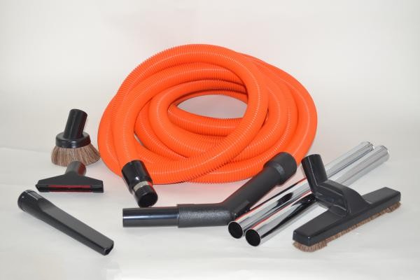 Garage Kit-Titan T3 - 30' Orange Hose - W/Deluxe Tools For: fit all, central vac