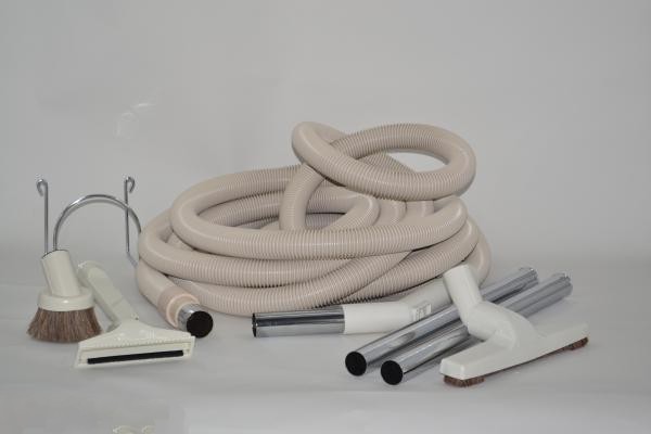 Garage Kit-Titan T3 - 30' White - W/Fitall Tools For: fit all, central vac