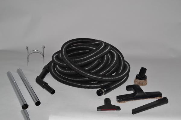 Garage Kit-Titan T3 - 50' Black Hose - W/Deluxe Tools For: fit all, central vac