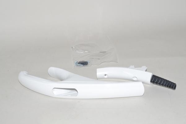 Handle Grip, complete (2 pcs.), with grommet, clamp, and screws, for FELIX Ice Blue and White (arctic white) Sebo vacuum cleaner repair part