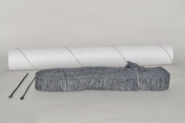 Hose Sock - W/Tube - 50Ft - Grey - W/Zip Tie For: loveless