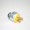 Male Plug-3 Prong - Cooper - Yellow Armored - Commercial For: fit all, commercial