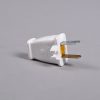 Male Plug W/Grip-(Sta-Tite)-White For: fit all, residential