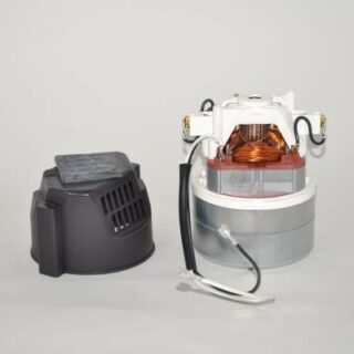 Suction Motor, 1000W, with protection cover and rubber support, for 370 series Sebo vacuum cleaner repair part