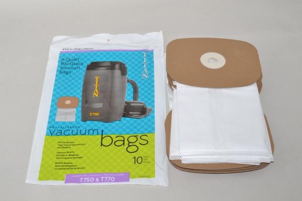Paper Bags - Allergen-Titan T750 Backpack - 10Pk For: titan