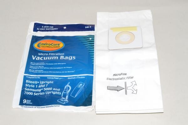 Paper Bags-Bissell Style 7 - 9Pk - Micro For: bissell