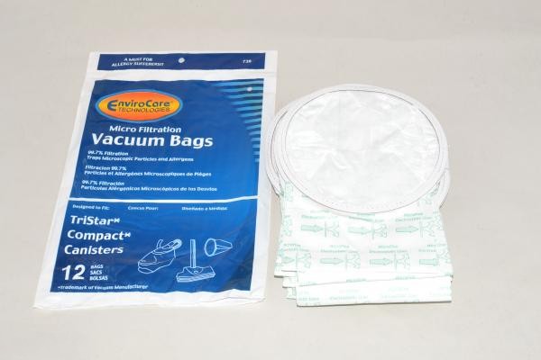 Paper Bags-Compact - 12Pk - Canister - Micro
Envirocare - Repl For: compact/tristar
