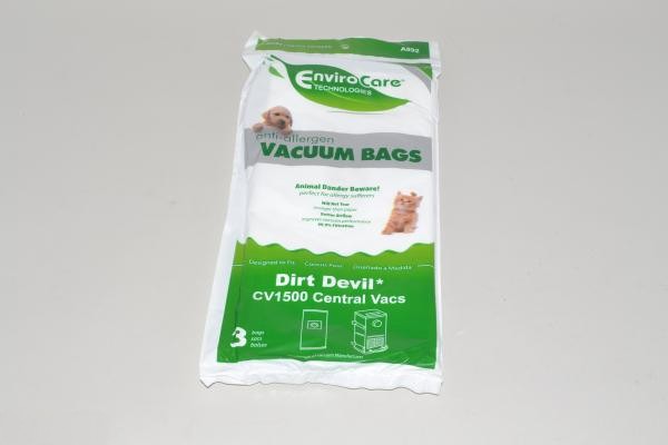 Paper Bags-Dirt Devil - Cv1500 - Cv2000 - 3Pk Cloth
Cv-950 (Rv2000) For: dirt devil