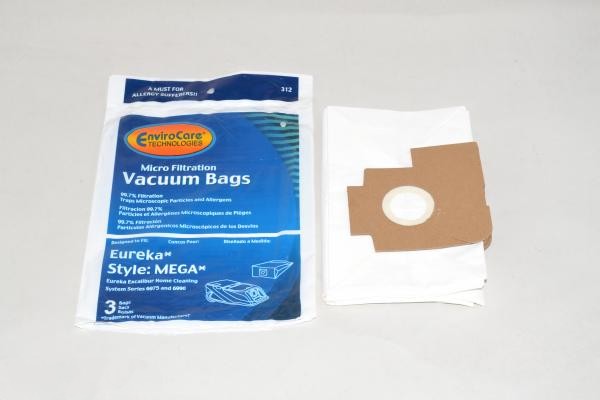 Paper Bags-Eureka - 6975 - 6990 - 3Pk - Mega Canister For: eureka,sanitaire