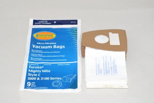 Paper Bags-Eureka - C - 9Pk - Canister - Micro For: eureka,sanitaire