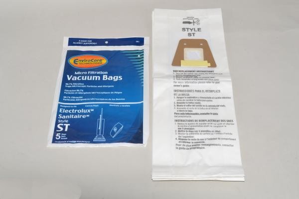 Paper Bags-Eureka - St - Micro - 5Pk - Env - Upright - Repl For: eureka,sanitaire