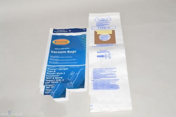 Paper Bags-Hoover - A - 3Pk - Upright - Micro Filtration
Envirocare - Repl For: envirocare