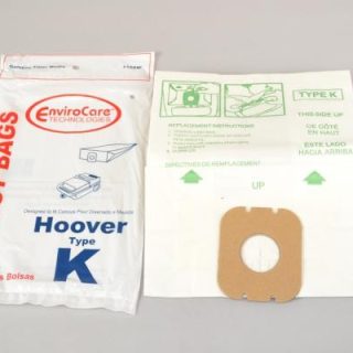 Paper Bags-Hoover - K - 3Pk - 2 Ply - Canister
Envirocare - Repl For: envirocare