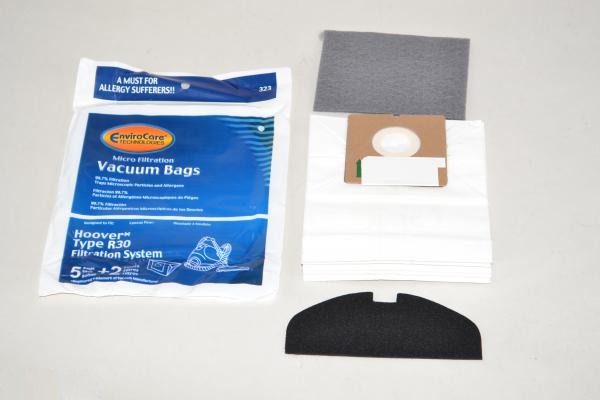 Paper Bags-Hoover - R30 Plus - 5Pk - Canister - Micro
Canister - Envirocare - Repl For: envirocare