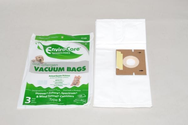 Paper Bags-Hoover - S - 3Pk - Allergen - Canister For: envirocare