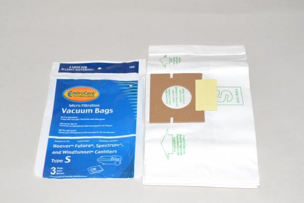 Paper Bags-Hoover - S - 3Pk - Canister - Micro
Fits Oreck Venture/Sk30080 For: envirocare