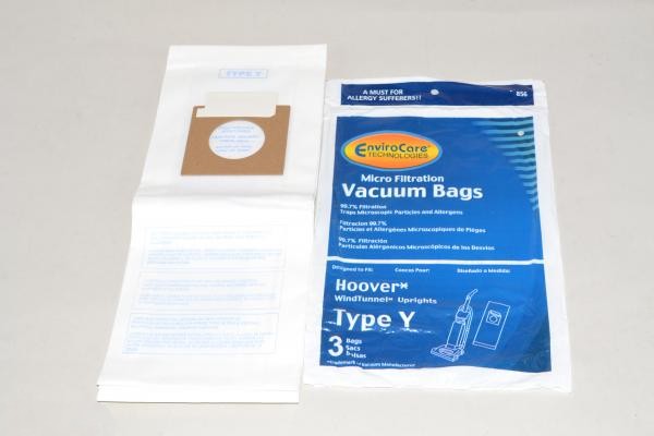 Paper Bags-Hoover - Y - 3Pk - Micro - Envirocare For: envirocare