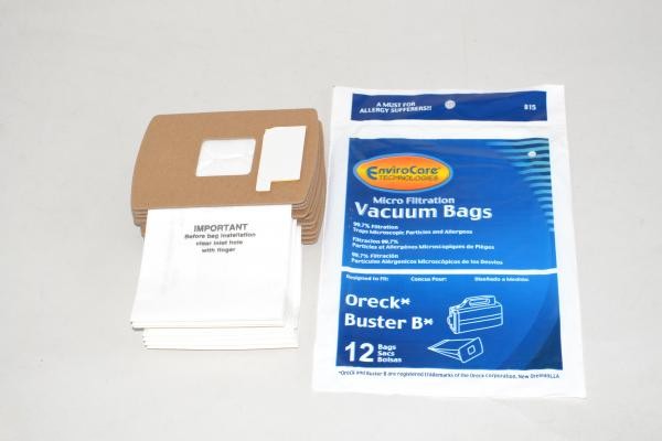 Paper Bags-Oreck - Buster B - 12Pk - Micro - Canister - Repl For: oreck