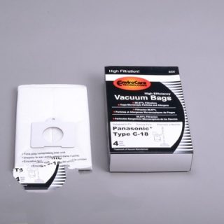 Paper Bags-Panasonic - C-18 - 4Pk - Allergen - Canister For: panasonic