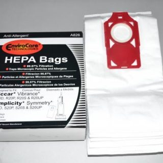 Paper Bags-Riccar Vibrance - Simplicty Symmetry - 6Pk
W/Red Dock System - Hepa For: simplicity/riccar