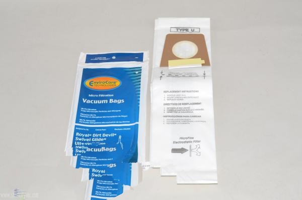 Paper Bags-Royal - U - 3Pk - Micro - Env - Upright - Repl For: dirt devil