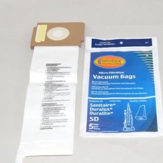 Paper Bags-Sanitaire - Sd - 5Pk - Duralux - Enviro - Repl For: eureka,sanitaire