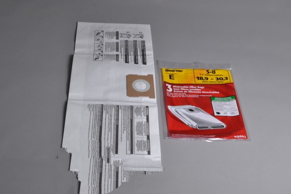Paper Bags-Shop-Vac - 3Pk - 5/6/8 Gal Catch Bag For: shop vac