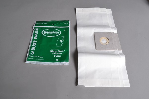 Paper Bags-Shop-Vac - A - 3Pk - 1.5 Gallon - Replacement For: shop vac