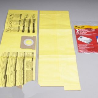 Paper Bags-Shop Vac - Type D - 2Pk - Wet Dry - 4 Gallon For: shop vac