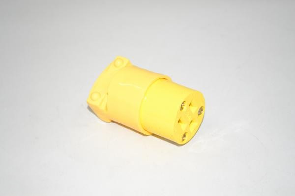 Plug-Female - 3 Prong Heavy Duty - Cooper - Yellow For: fit all, commercial