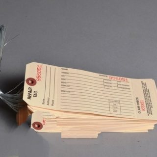 Repair Tags-{ Single Copy }W/Wire
Minimum Purchase 50 -Order In Multiples Of 50 For: fit all, residential