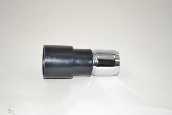 Wall Adapter - W/Black Cuff - Crushproof For: fit all, central vac
