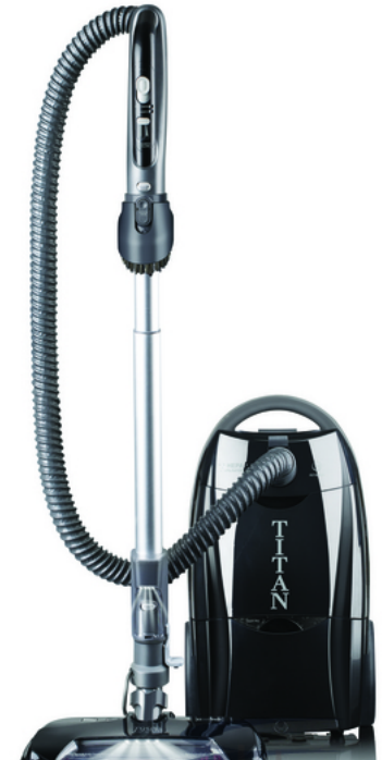 Titan T9500 Canister W/Plush Power Nozzle - Black
Hepa - Bagged - 8Ft Hose - 14''Cleaning Path - 2Yr Warr. For: titan - Image 2