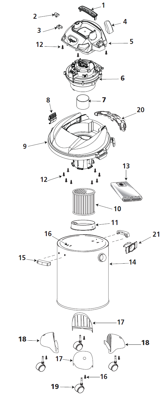 Shop-Vac 14RT400A schematic page 2 preview