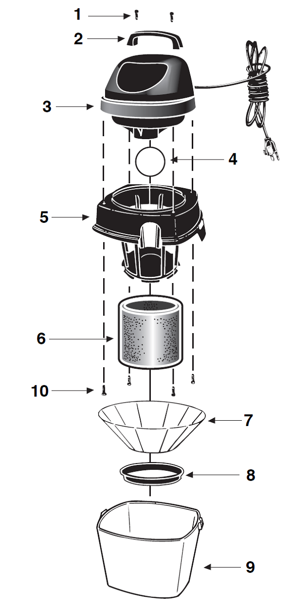Shop-Vac 2015A schematic page 1 preview