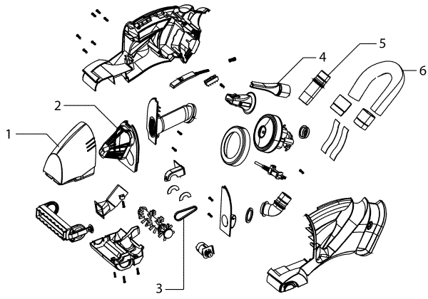 Eureka 41A exploded schematic diagram (page 1)