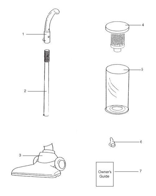 Eureka 421 exploded schematic diagram (page 1)