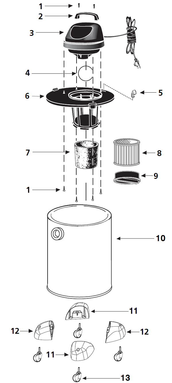 Shop-Vac 6045AH schematic page 2 preview