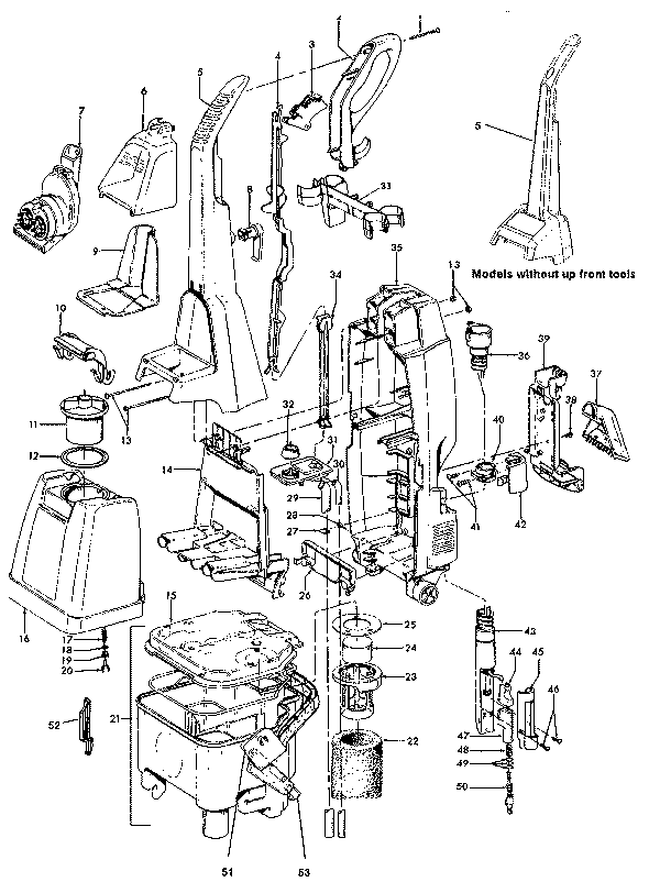 Schematic And Parts List For Hoover Model F5867 Vacuumsrus