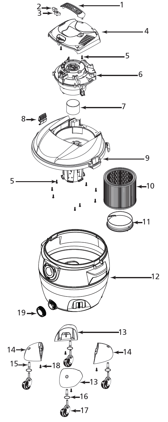Shop-Vac 85L575 schematic page 2 preview