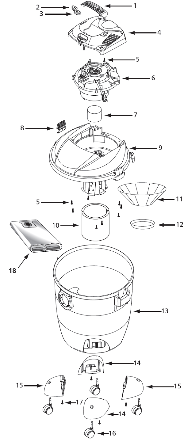 Shop-Vac 86EM300 schematic page 1 preview