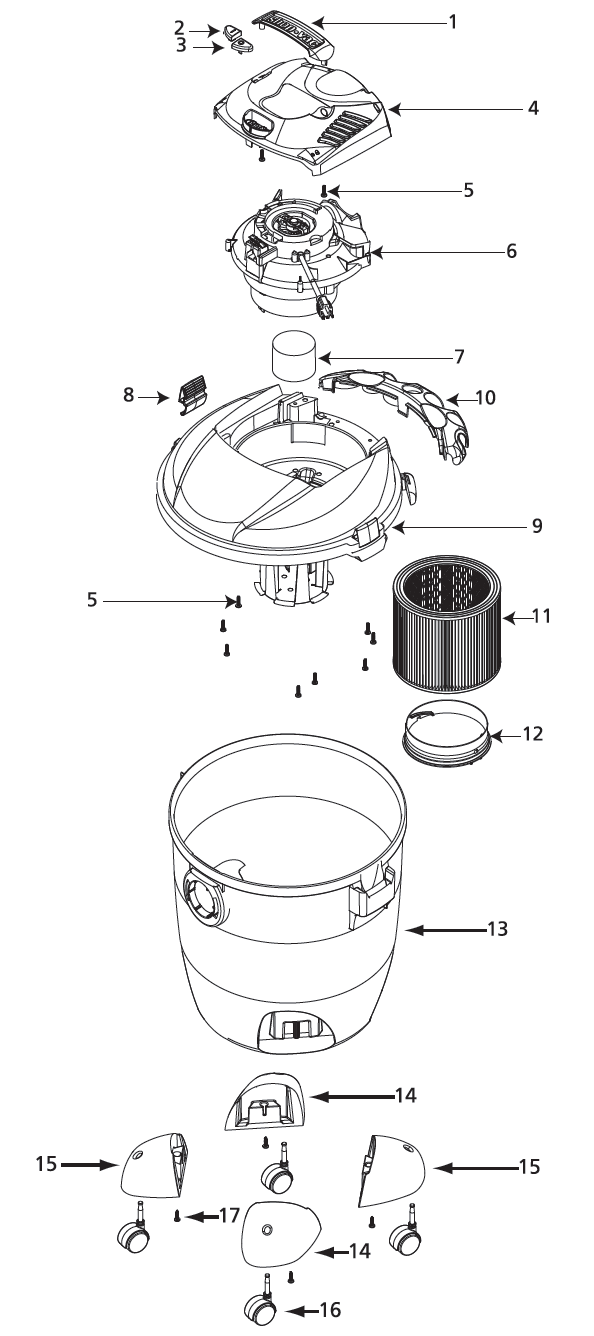 Shop-Vac 86EM350 schematic page 3 preview