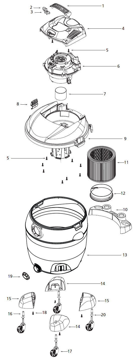 Shop-Vac 86L650C schematic page 2 preview