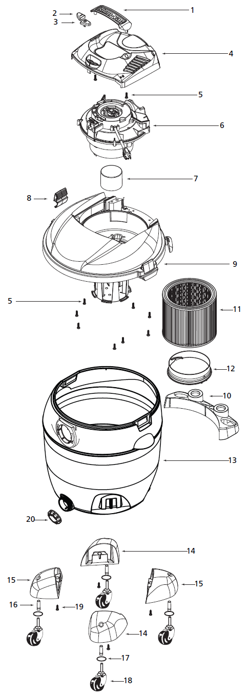 Shop-Vac 86L650C schematic page 4 preview