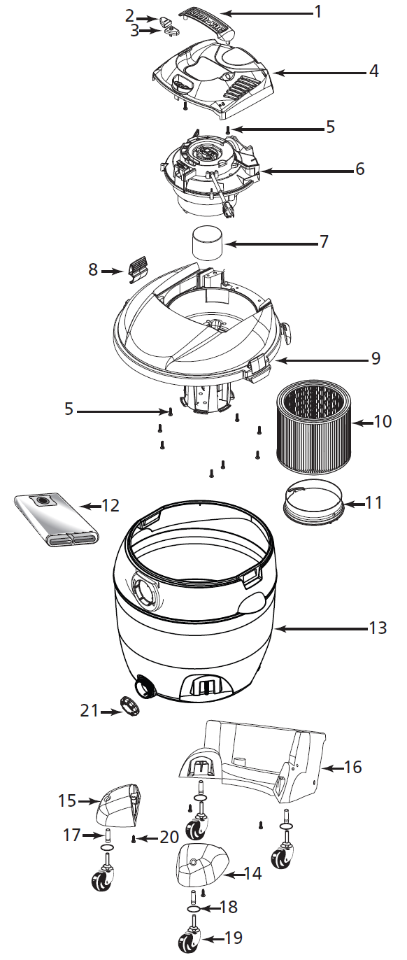 Shop-Vac 86L650C schematic page 3 preview