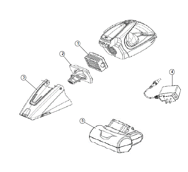 Dirt Devil BD10125 exploded schematic diagram (page 1)