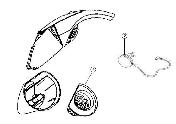 Dirt Devil BD10200 exploded schematic diagram (page 1)