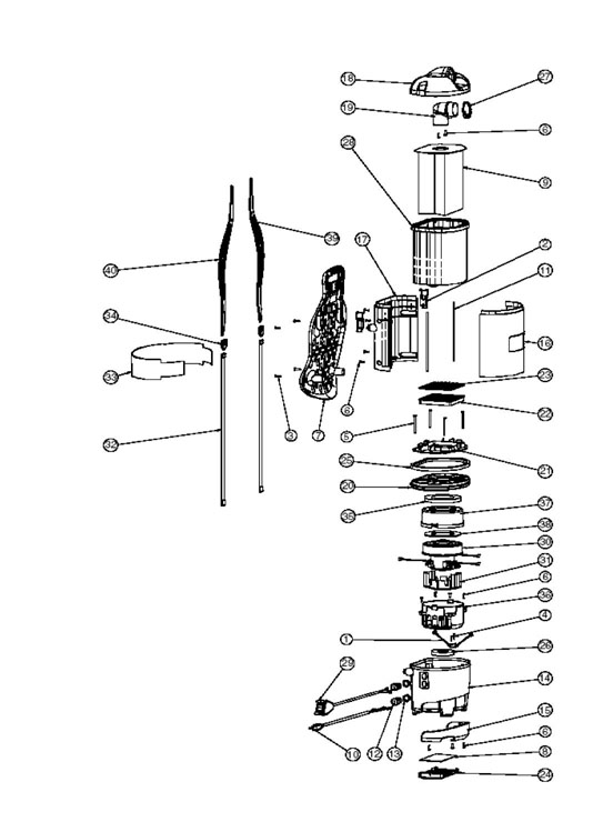 Koblenz BP-1400 exploded schematic diagram (page 1)